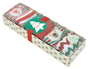 Kids Kerst Sokken Verpakking Custom Logo Kousen Lege Gift Box Opvouwbare Papier Dozen Met Clear Pet Deksel