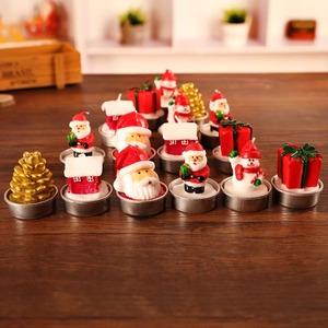 Christmas <b>Candles</b> Santa Claus Scented <b>Candles</b> Tea Lights Christmas Tree Pine Cone Snowflake <b>Candles</b> <b>Gifts</b> for Christmas Party - Product Image 6