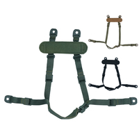 Sangle de Suspension du Menton pour Casque Tactique, Système de Suspension à Quatre Points pour Casque Tactique, Doublure de Sangle pour Casque MICH AF