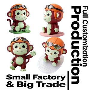 Supporto per telefono a forma di scimmietta in vinile, design ODM per action figure, personalizzabile, prodotto da Toy Factory - Product Image 4