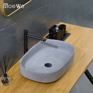 <span class=keywords><strong>Lavabo</strong></span> de arenisca retro, <span class=keywords><strong>lavabo</strong></span> con diseño de terrazo, <span class=keywords><strong>lavabo</strong></span> de baño de piedra artificial para uso comercial - Product Image 4