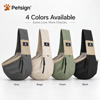 Sac de transport pour chien en nylon imperméable avec ouverture en maille respirante, logo personnalisé OEM, sac de transport pour petit chien à porter en bandoulière