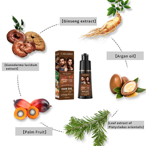 Organico naturale a base di erbe Unisex senza ammoniaca <span class=keywords><strong>colore</strong></span> nero colorante nero permanente <span class=keywords><strong>5</strong></span> in 1 Tinte Cabello <span class=keywords><strong>colore</strong></span> per barba capelli - Product Image 3