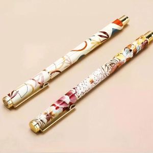 Heat Transfer Process Flower Film <b>Pen</b> Gel <b>Pens</b> Wholesale Custom Logo Metal <b>Pens</b> Blue/Red Ink Customized Colors Office School Use - Product Image 5