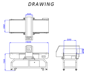 Equipamento de Inspeção de Qualidade de Doces <span class=keywords><strong>Detector</strong></span> de Metais de Alta Precisão com Toque Inteligente para Linha de Produção de Snacks - Product Image 3