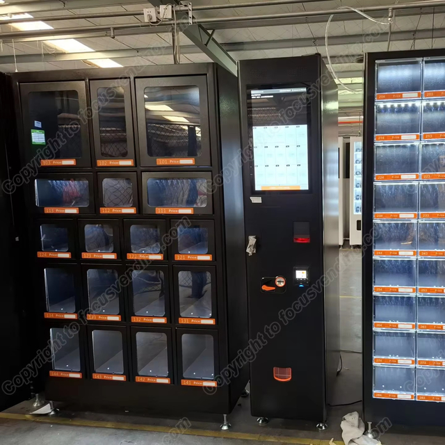 FOCUSVEND Locker Vending Machine Unmanned Stores Mysterious Box 21.5 Inch Touch Screen Locker Vending Machine