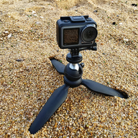 Trépied de table compact en aluminium robuste YT23-56 avec rotule rotative à 360 degrés à verrouillage rapide pour photographie et vidéo