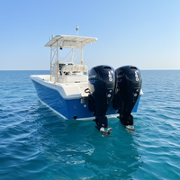 Bateau en fibre de verre, yacht de luxe, fond en V profond, 24 pieds, bateau de mer, à vendre