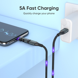 Pd240w 5A Nhanh Chóng Sạc Kết Nối Đầu 16pin 180 Uốn Điện Thoại Di Động Máy Tính Xách Tay Từ Adapter Cho <span class=keywords><strong>Android</strong></span> IOS - Product Image 2