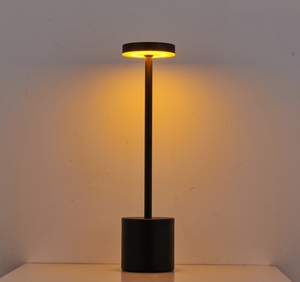 Lampe de table LED rechargeable portable, moderne, en fer et acrylique, de luxe, avec contrôle tactile et variateur d'intensité, pour la décoration de la maison et des restaurants - Product Image 6