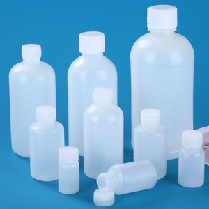 Chai nhựa tròn trong suốt, có nắp kín, dùng đựng mẫu chất lỏng, dung tích 10ml 20ml 30ml 50ml 60ml 100ml 200ml 500ml - Product Image 1