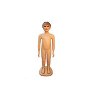 Mannequin enfant en PE pour vêtements, avec base en plastique, installation facile, pose debout unisexe pour présentation de vêtements