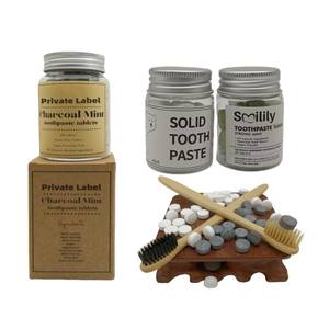 Pastiglie per lo Sbiancamento dei Denti al Carbone Attivo Naturale ed Ecologico 2026 con Aroma di Menta e Carbone - Product Image 1