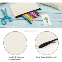 Produk Terlaris! Kotak Pensil Kanvas yang Dapat Disesuaikan dengan Ritsleting, Terjangkau dan Mudah untuk Cetak DIY!