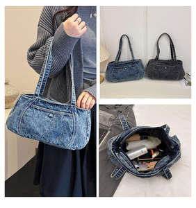 กระเป๋าสะพายไหล่คาวบอยความจุขนาดใหญ่ ดีไซน์ทันสมัย น้ำหนักเบา เหมาะสำหรับการเดินทางในชีวิตประจำวัน กระเป๋าถือผู้หญิงระดับไฮเอนด์ - Product Image 2