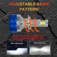 Ampoule de phare de voiture Chenlang à trois tubes en cuivre 180W, éclairage LED pour voiture H11 H7 H4, faisceau haut/bas intégré, éclairage super lumineux