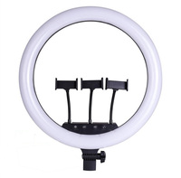 Anneau lumineux LED pour selfie CPYP, 45 W, dimmable, 18 pouces, fabricant, anneau lumineux de 18 pouces avec trépied