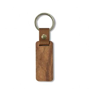 Pendentif en bois gravé au laser pour porte-clés en bois personnalisable - Product Image 1