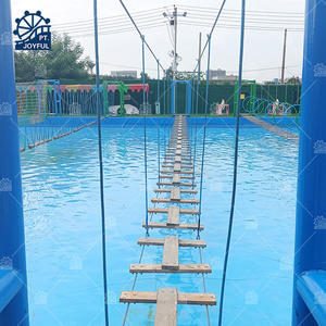 Grand équipement d'expansion d'eau extérieur personnalisé Parc d'attractions Défi aquatique Installations du projet Pont suspendu - Product Image 5