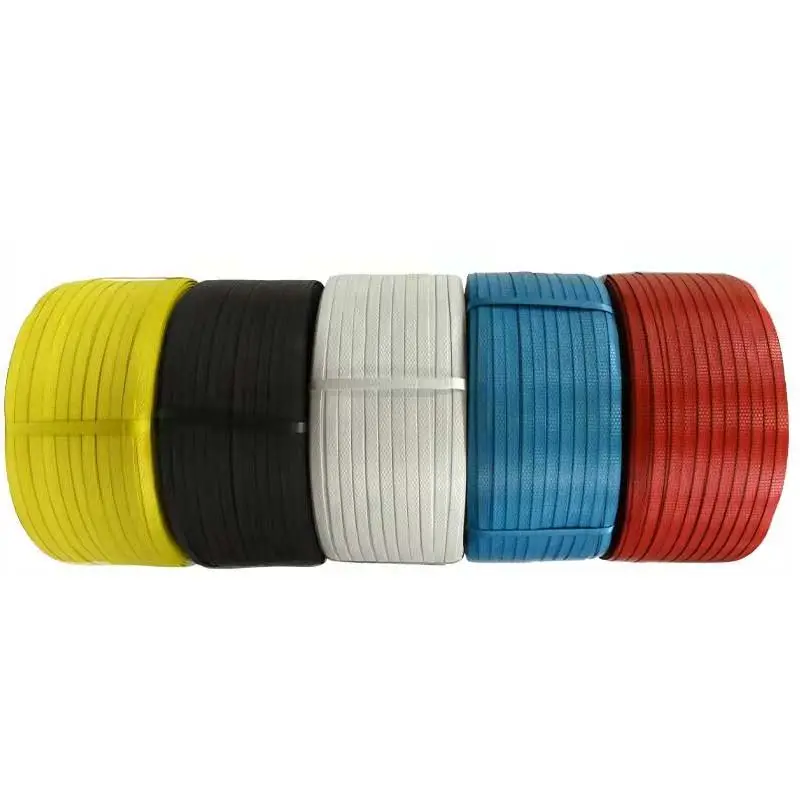 Width 9mm multi color plastic polypropylene strap PP strapping roll for box packing