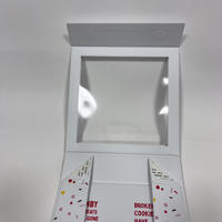 Scatola Rigida Magnetica di Alta Gamma Stile Libro con Finestra in PVC, Imballaggio in Cartone Personalizzato, Campione Gratuito per Scarpe e Abbigliamento