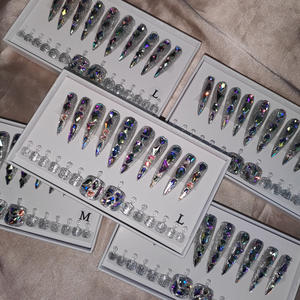 مجموعة أطراف الإصبع وأصابع القدم مورد الأظافر جودة عالية شحن مجاني مادة الأكريليك المصنوعة يدويًا أظافر اصطناعية تضغط على الأظافر - Product Image 5