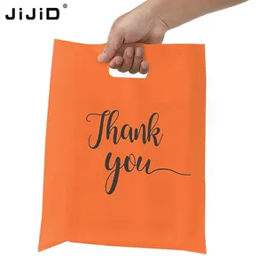 JiJiD Vente en gros Sac en plastique transparent de qualité supérieure Sac fourre-tout réutilisable Sac cadeau en vrac avec poignées pour vêtements de boutique