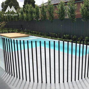 Paneles de Cerca Metálica Decorativa Personalizados, Postes de Cerca de Aluminio con Recubrimiento en Polvo para Seguridad y Mejora Estética del Área de la Piscina - Product Image 2