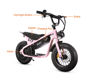 Scooter Eléctrico Compacto S73 de 14 Pulgadas, Batería de Litio de 24V, Motor de 250W, <span class=keywords><strong>Bicicleta</strong></span> Eléctrica <span class=keywords><strong>Mini</strong></span> para Niños, para Paseos al Aire Libre en el Parque - Product Image 3