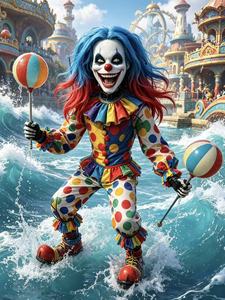 Figura Decorativa de Jack el Payaso para <span class=keywords><strong>Halloween</strong></span> con Soporte Metálico Interno - Figura Decorativa Resistente para Fiestas de Casas Encantadas - Product Image 5