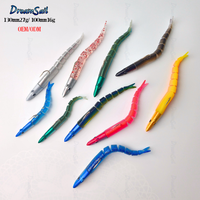 OEM ODM Sandeel Jig Head Yumuşak Yem Parçalı PVC Swimbait Çoklu Renkler 100mm 16g 130mm 27g