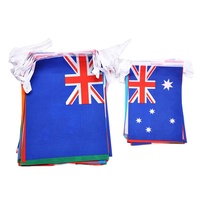 Drapeau en polyester imprimé numériquement, guirlande de drapeaux nationaux pour événements sportifs, décoration de festivals
