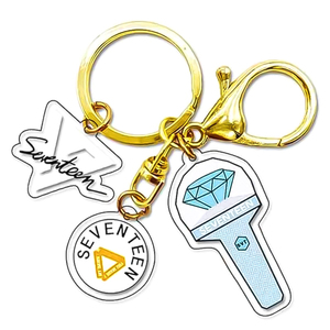 High Quality Waterproof Acrylic Keychain Custom Logo Personalized Charm Ring Anime Style Promotional Gift
