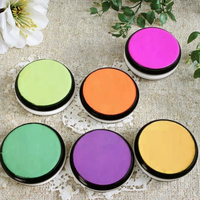 Palette de peinture naturelle et sûre à base de plantes pour enfants, couleurs vives, certifiée CE, fournitures d'art corporel et facial UV pour maquillage de fête et d'Halloween