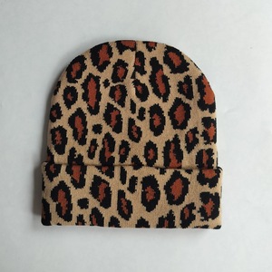 Leopard Jacquard dệt kim hat cho nam giới và phụ nữ ngoài trời ngụy trang hat Windproof ấm lạnh hat - Product Image 4