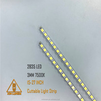 CC-0133-1 Placa Universal de Aluminio para LED de Corriente Constante, Tira de Luz Cortable de 15-27 Pulgadas, Controlador de Retroiluminación 2835LED, Convertidor Elevador de Voltaje