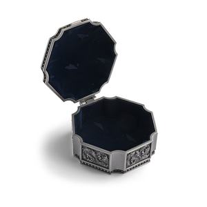 Caja de Joyería Metálica Retro de Estilo Europeo con Diseño de Rosa, Caja de Joyería de Alta Gama, Personalizable para Regalo - Product Image 4