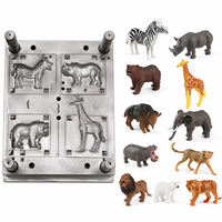 Moule d'injection plastique personnalisé pour animaux jouets, moule de haute précision pour la fabrication de figurines d'animaux pour enfants