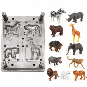 Moule d'injection plastique personnalisé pour animaux jouets, moule de haute précision pour la fabrication de figurines d'animaux pour enfants - Product Image 1