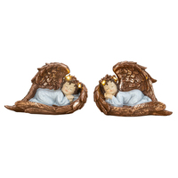 Vente en gros de poussin en polyrésine à couver à partir d'oeufs Figurines poussin de Pâques et ornements d'oeufs