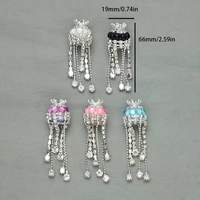 Pendentif Méduse de Luxe, Breloque Couronne en Strass de Cristal, Perles pour Fabrication de Chaînes de Téléphone DIY, Fournitures de Bijoux pour Sacs, Vente en Gros