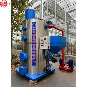 Calderas de generador de vapor de leña de biomasa vertical 0,5 T 1T 2T 3T 5t para la industria