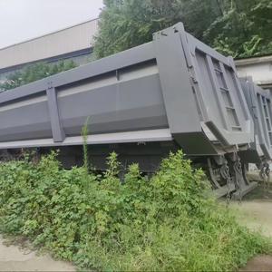 โรงงานผู้ผลิต รถพ่วงดีเซลแบบ U-Shape อัตโนมัติ 3 4 5 เพลา แบบยกเทท้าย บรรทุกได้ 40 ตัน 60 ตัน 70 ตัน - Product Image 1