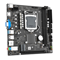 Placa base compacta para mini ordenador de oficina Intel 10th 11th Gen CPU LGA1200 DDR4 3200MHz M2 NVMe SSD, placa base compacta de 1/2"