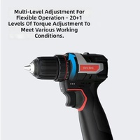 Perceuse électrique Deli, perceuse sans fil rechargeable multifonctionnelle, tournevis électrique, outil ménager