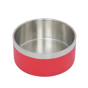 Stainless Steel Puppy Bowls for Pets Non-slip Bottom Slow Food Bowl with Rounded Shape Cat Dog Feeders Dish by Pet Suppliers