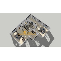 2025 New Tech Maisons modulaires préfabriquées en béton mousse à faible coût Conception étanche pour salle de bain Salle à manger Autres utilisations