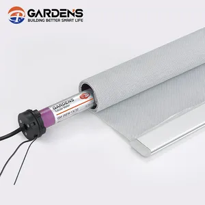 Garden Wireless Tubular Motor Electric Window Automatic Customized 25mm Shades Curtains Roller Blinds Cheap up and down open