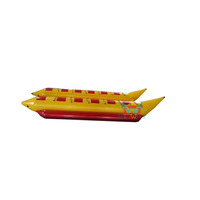 Bateau banane gonflable pour 3 à 8 personnes, tube gonflable tractable pour jeux aquatiques estivaux – Vente en gros usine