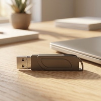 Clé USB 2.0 rotative à 360°, 8 Go, 16 Go, 32 Go, 64 Go, pleine capacité, clé USB portable, mémoire stick pour téléphone portable, ordinateur